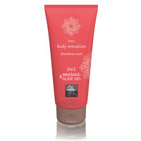Massage- &amp; Glide Gel 2 in 1 - Aardbei