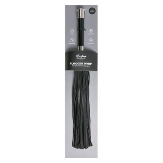 Lange flogger met metalen handvat