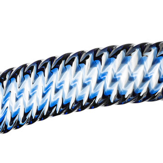 Glazen G-Spot/Prostaatdildo Met Ribbels - Blauw