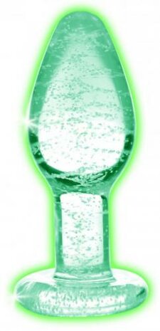 Glow-in-the-Dark Anaalplug Van Glas - Small