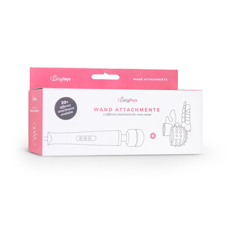 EasyToys Wand Collection ? Zwart attachment met realistische eikel
