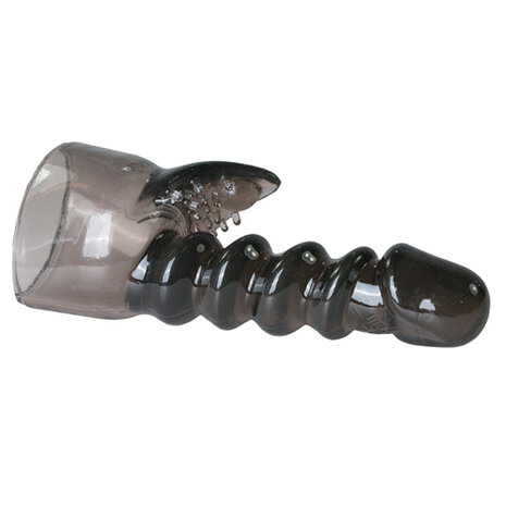 EasyToys Wand Collection ? Zwart attachment met realistische eikel