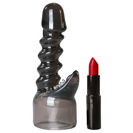 EasyToys Wand Collection ? Zwart attachment met realistische eikel
